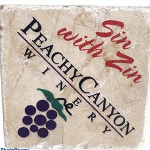 Two Marbled Stone Coasters - ART & STONE - SCREENCRAFT TILEWORKS